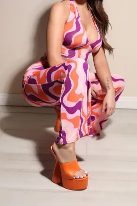 Best You Ever Had Extreme Platform Mules - Orange