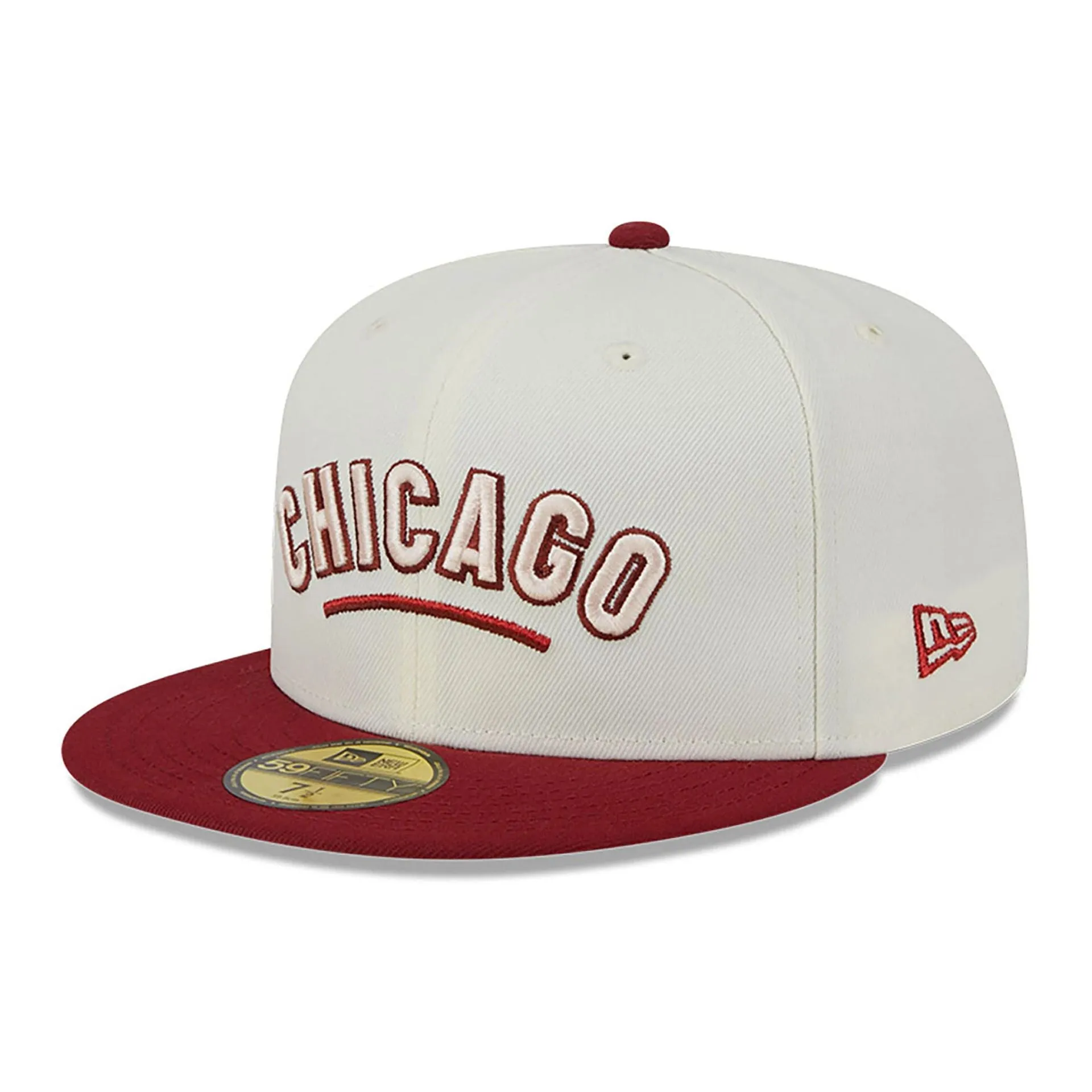 Chicago Cubs Be Mine White 59FIFTY Fitted Cap with Official Team Logo