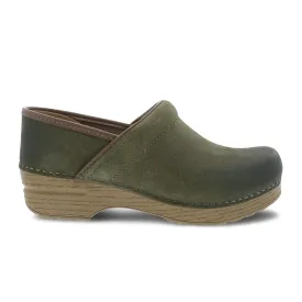 Dansko Professional Clog (Women) - Green Burnished Nubuck