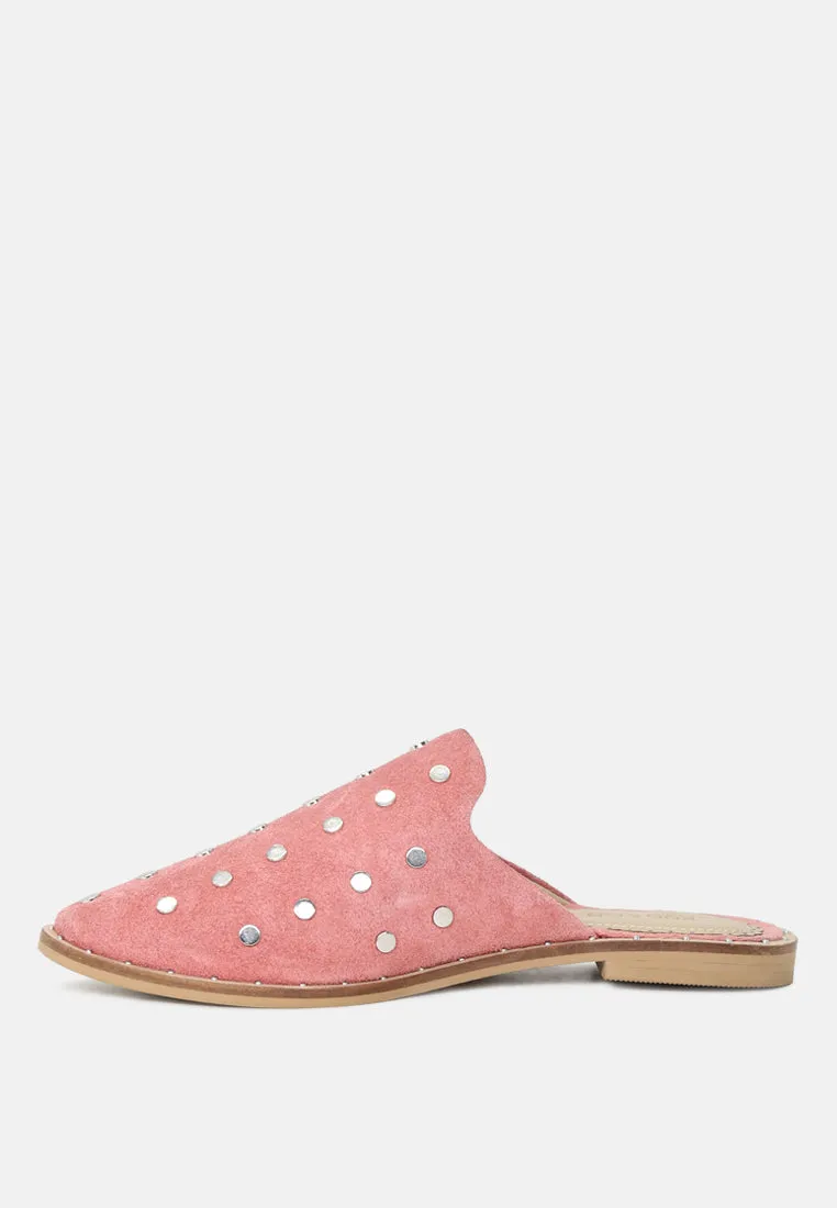 Jodie Studded Leather Mule
