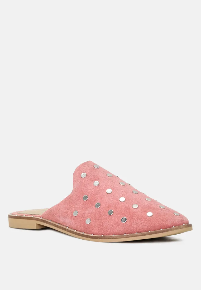 Jodie Studded Leather Mule