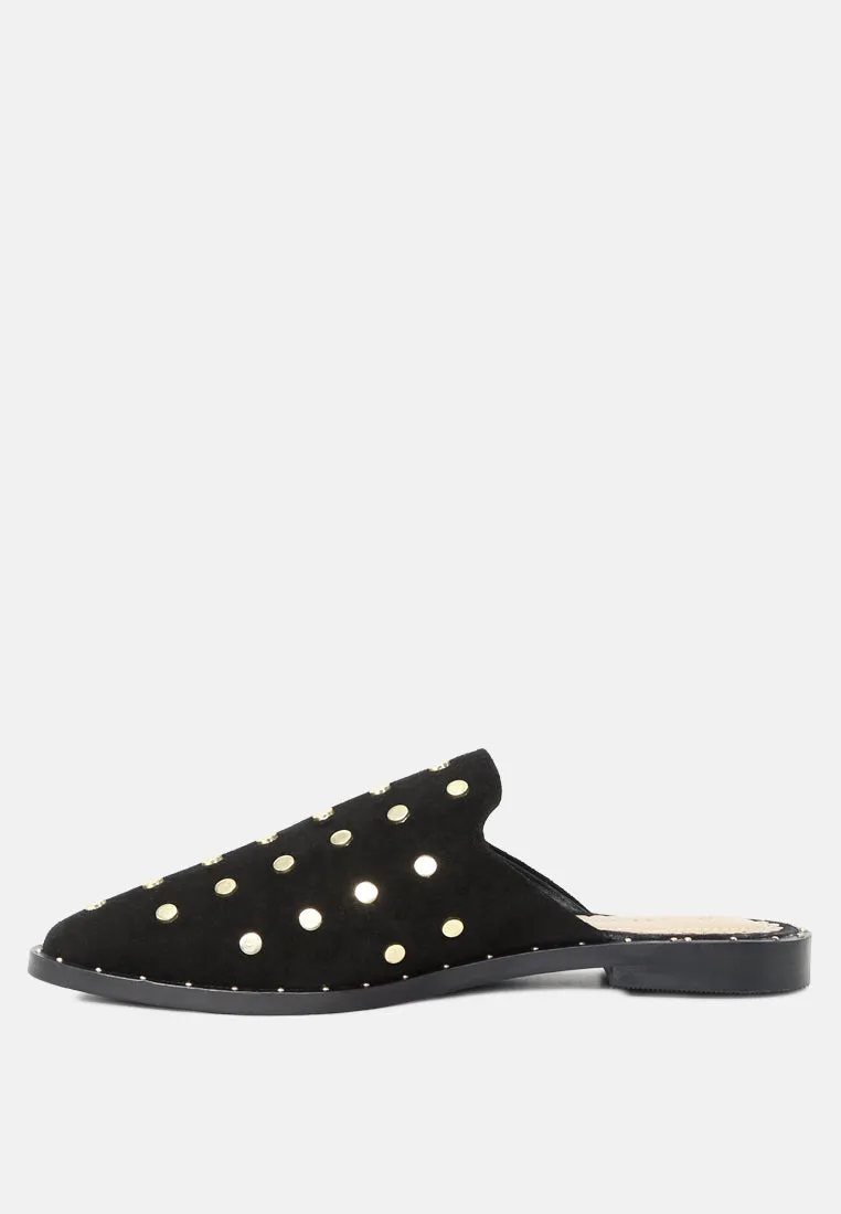 Jodie Studded Leather Mule