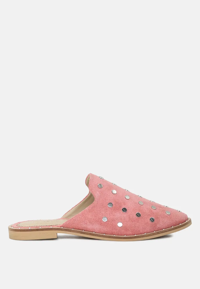 Jodie Studded Leather Mule