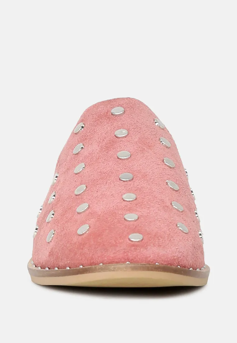 Jodie Studded Leather Mule