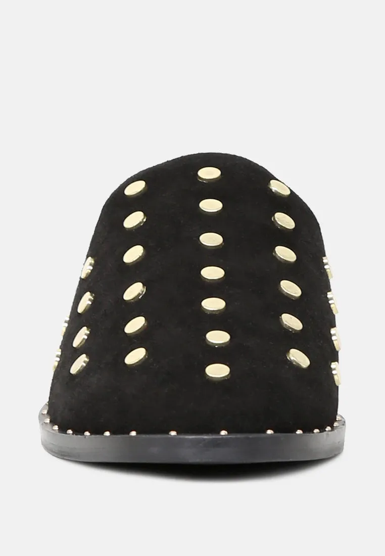 Jodie Studded Leather Mule
