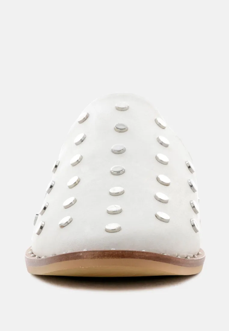 Jodie Studded Leather Mule