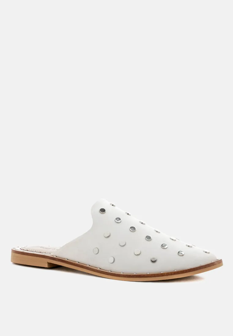 Jodie Studded Leather Mule