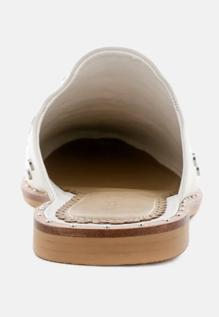 Jodie Studded Leather Mule
