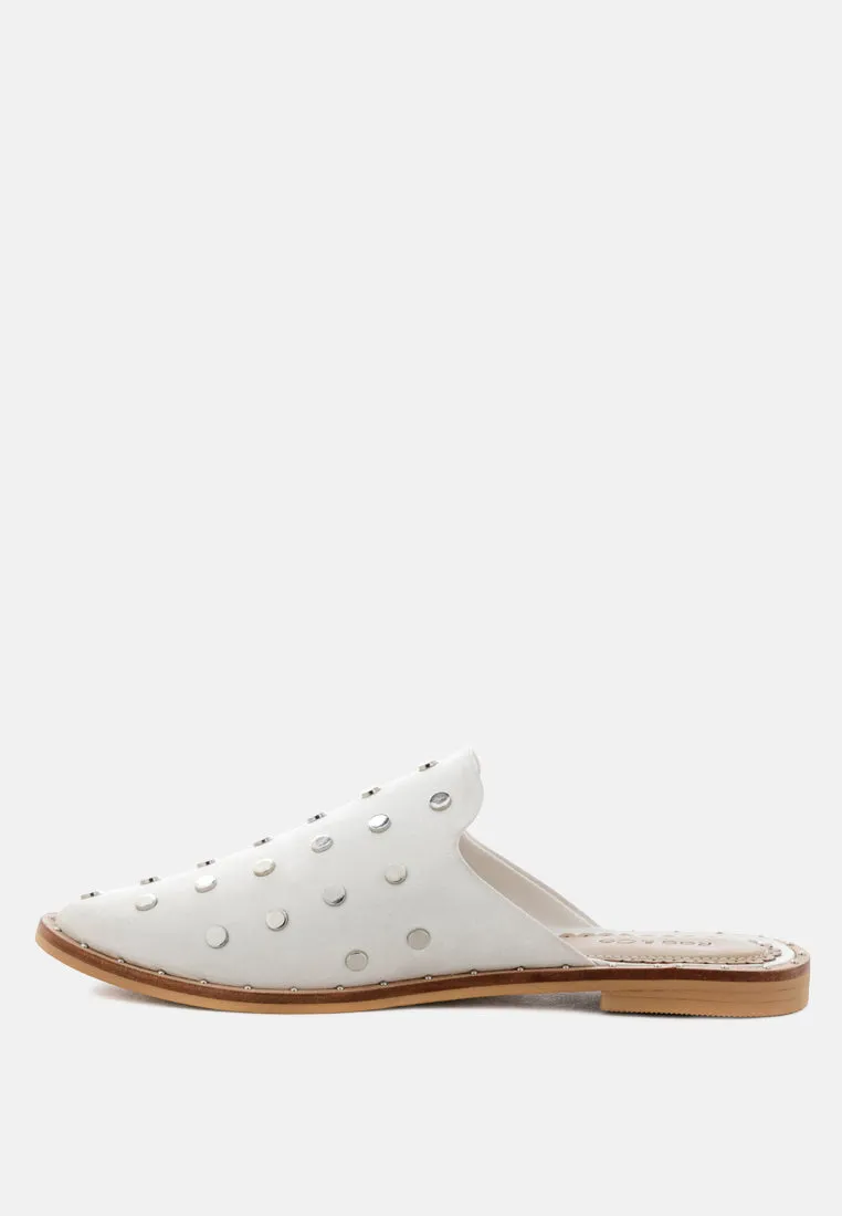 Jodie Studded Leather Mule