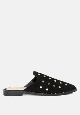 Jodie Studded Leather Mule