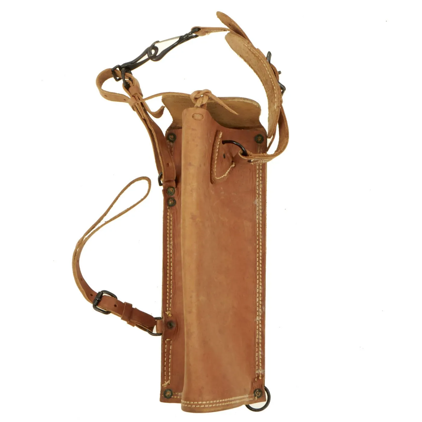 Original RARE U.S. WWII M4 Gas Mask Pouch and Canister Carriers for Horse Gas Masks