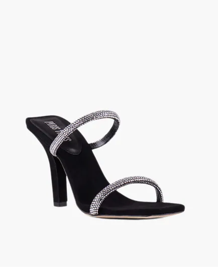 Paris Texas Holly Linda Mule PX730 Black Diamond