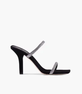 Paris Texas Holly Linda Mule PX730 Black Diamond