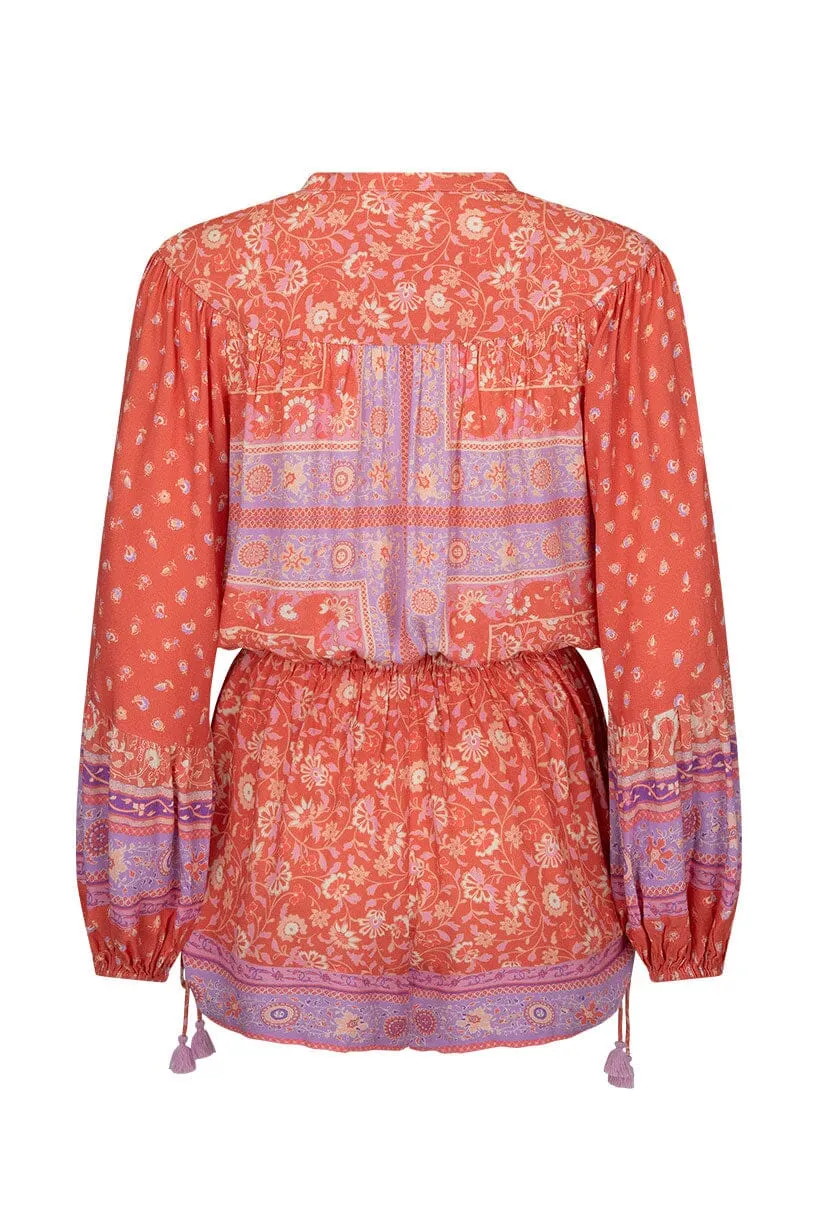 Sunshine Bandit Romper | Cayenne
