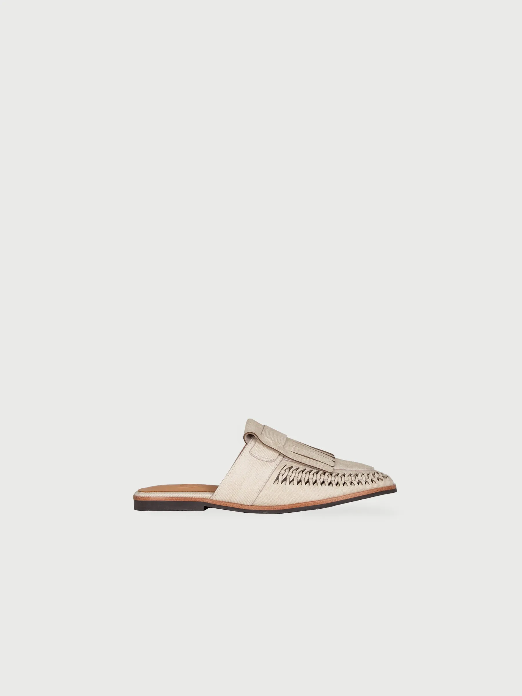 Sylph 𖠁 Leather Flat Mules